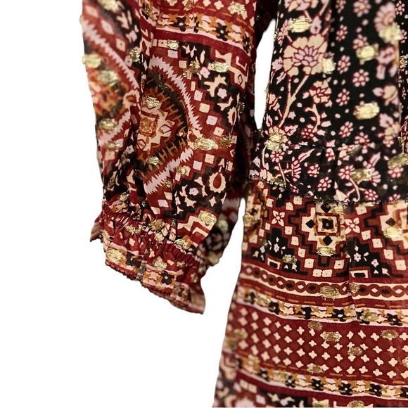 ULLA JOHNSON Erisa Silk Ruffled Boho Dress - Picture 11 of 16